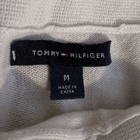 Tommy Hilfiger Ivory Cowl Neck Sweater Medium - Picture 4 of 7